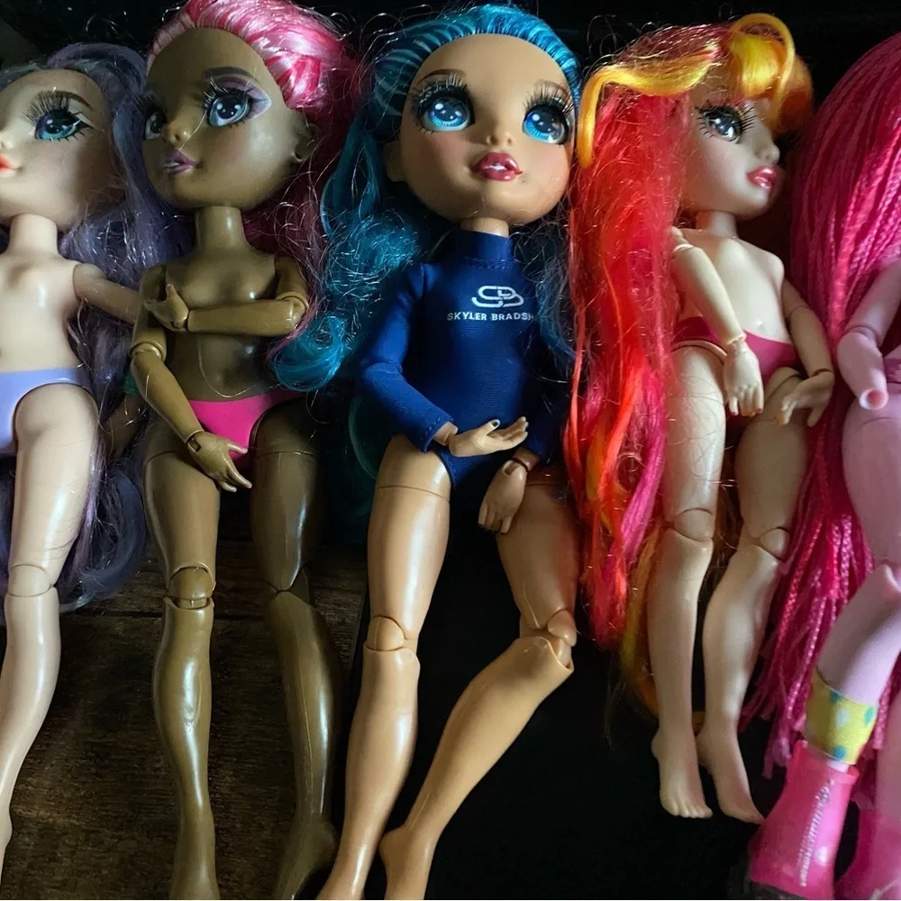 5 Rainbow High Colorful Fashion Dolls Pinkie James Amaya Holly Daria Violet